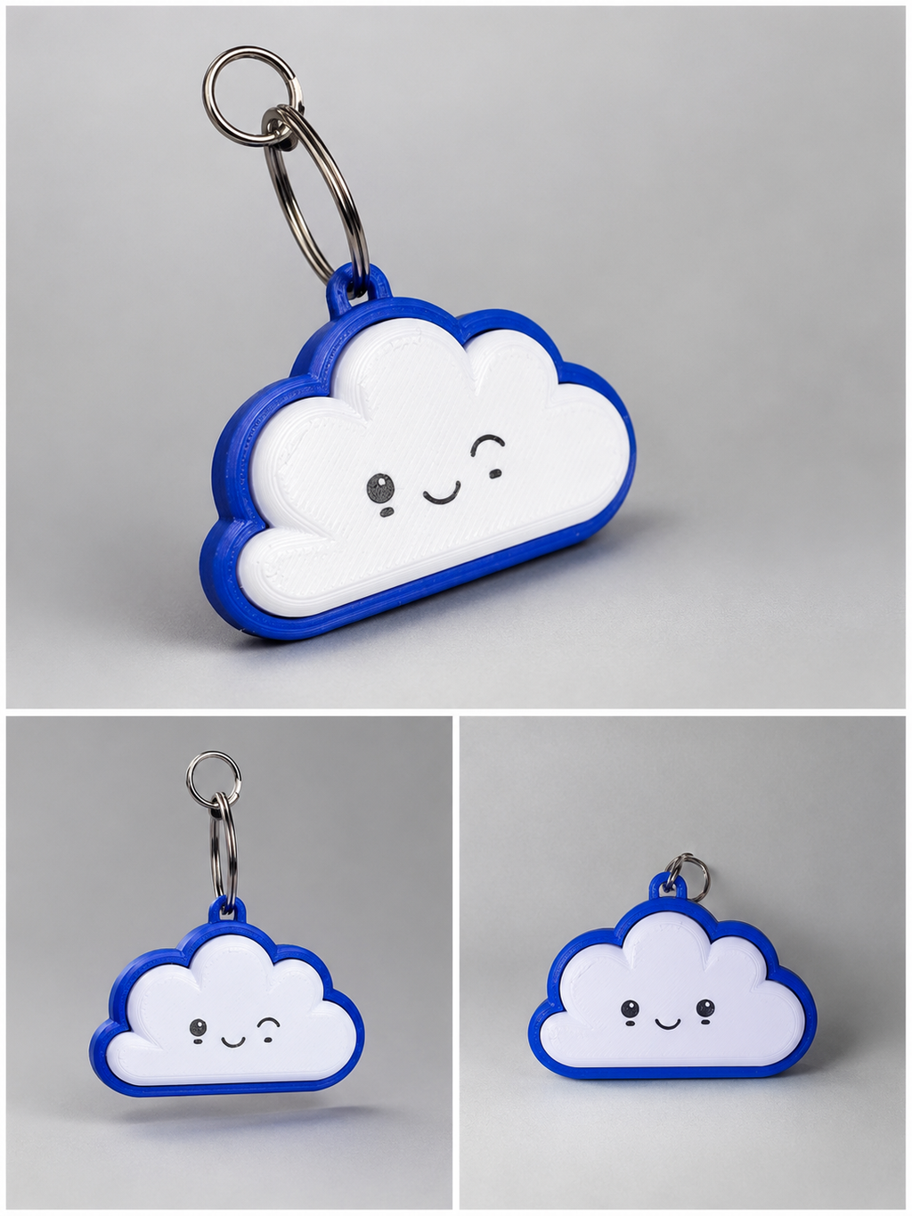 ☁️✨ Kawaii Clicker Keychain – Relieve Stress with Every Click! ✨☁️
