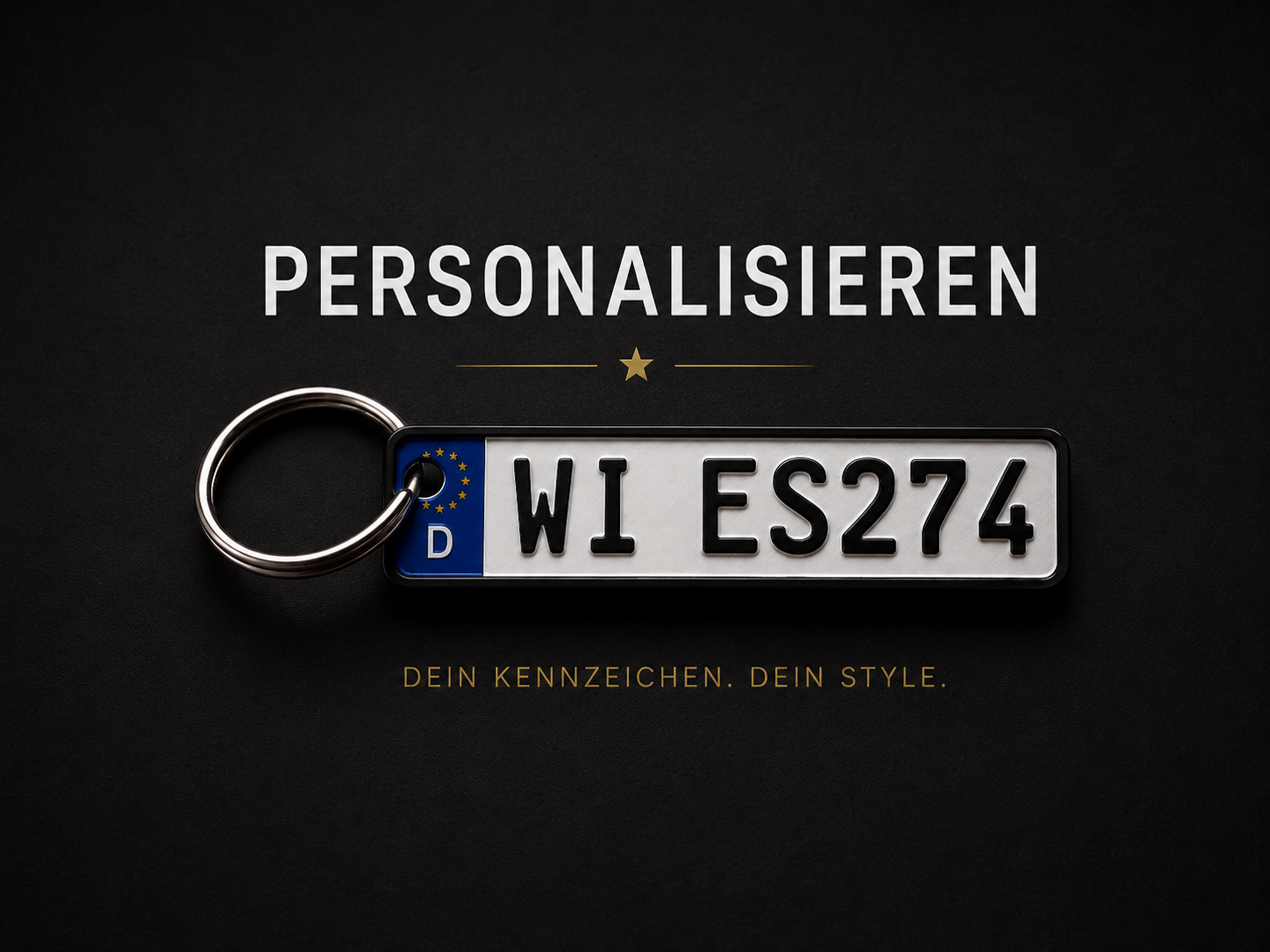 Personalized License Plate Keychain – Custom with Your Text, City & Country Code